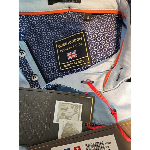 Men's Blue Guide London polo size Small - Picture 3 of 4